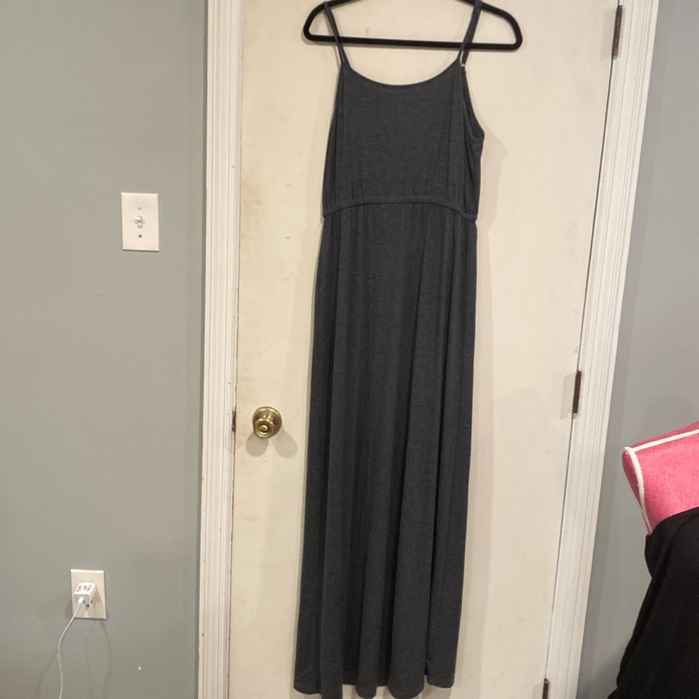 Gray maxi dress